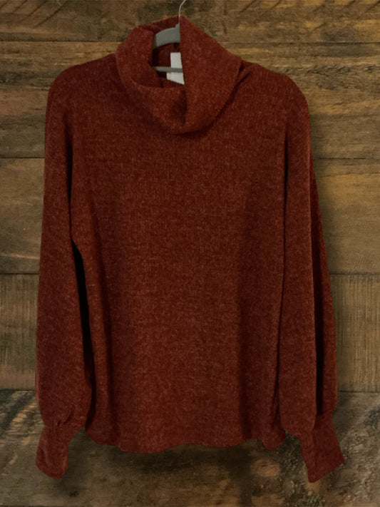 Wine Slouch Turtleneck