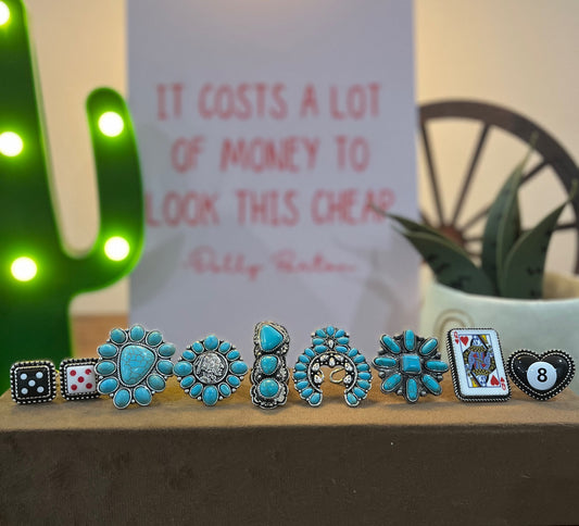Cuff Band Adjustable Rings