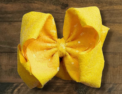 6.5” Double Layer Sequin Hair Bows