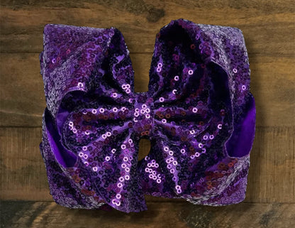 6.5” Double Layer Sequin Hair Bows
