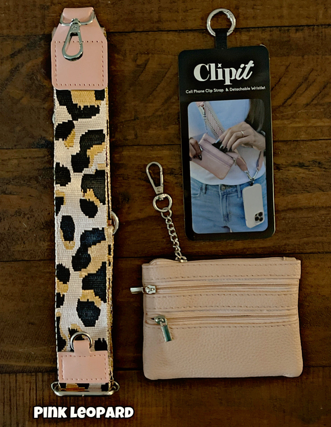 Cell Phone Crossbody Straps with Detachable Wristlet