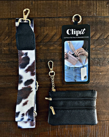 Cell Phone Crossbody Straps with Detachable Wristlet