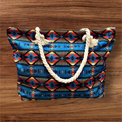 Southwest Print Canvas Beach Totes