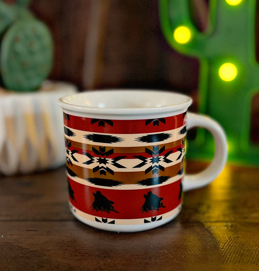 Ceramic Aztec Coffee Mug - 13.2 oz