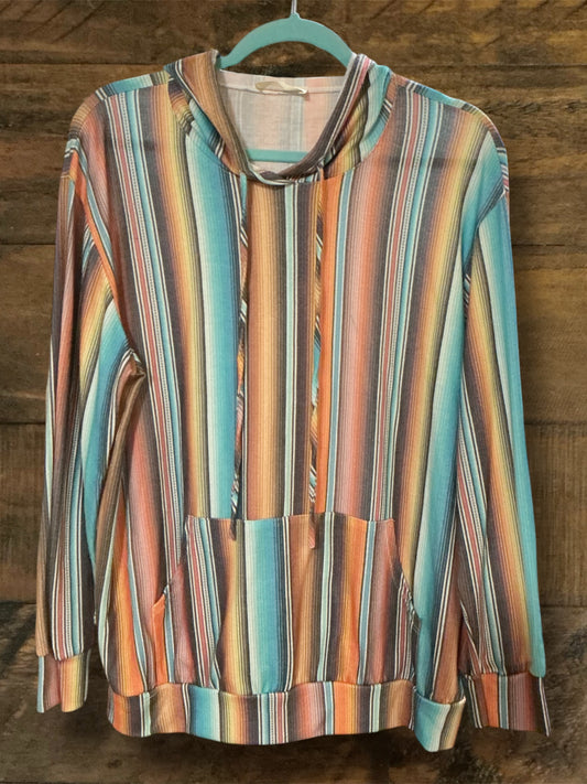 Serape Print Hoodie