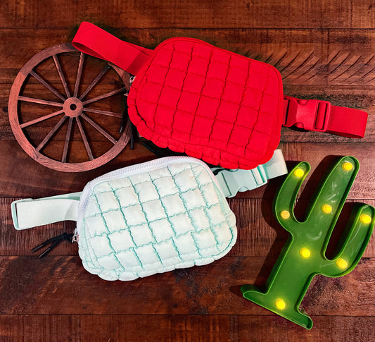 Puffer Quilted Belt Bags