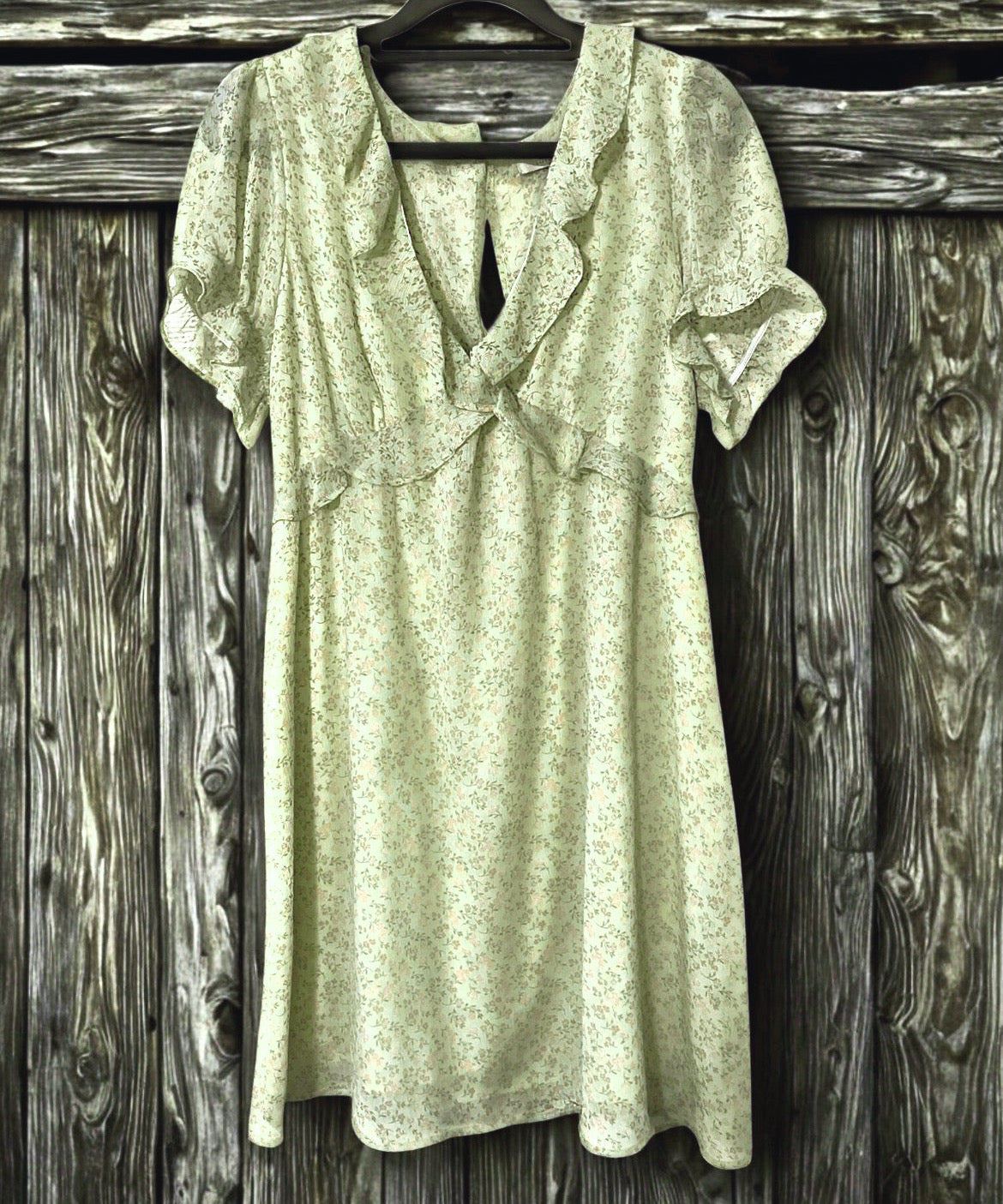 Green Flower Dress