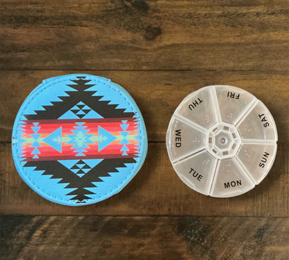 Southwest Print Pill Organizers