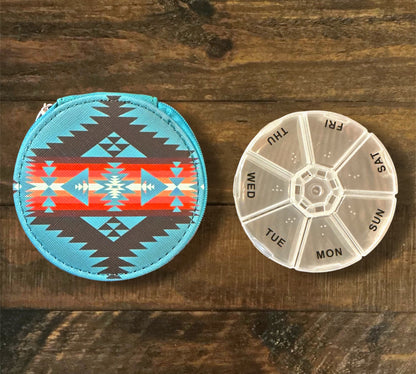Southwest Print Pill Organizers