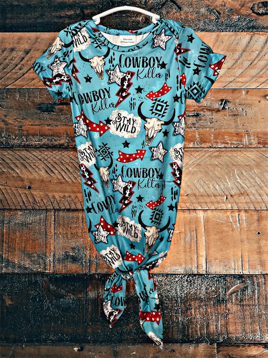 Cowboy Killer Infant Gown