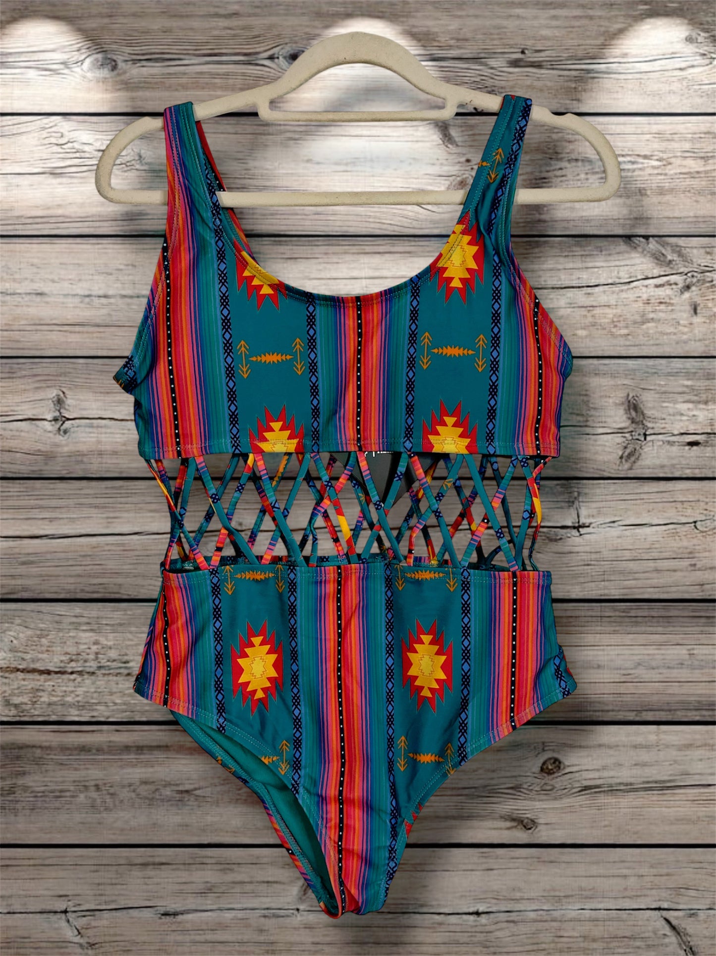Serape CrissCross Swimsuit