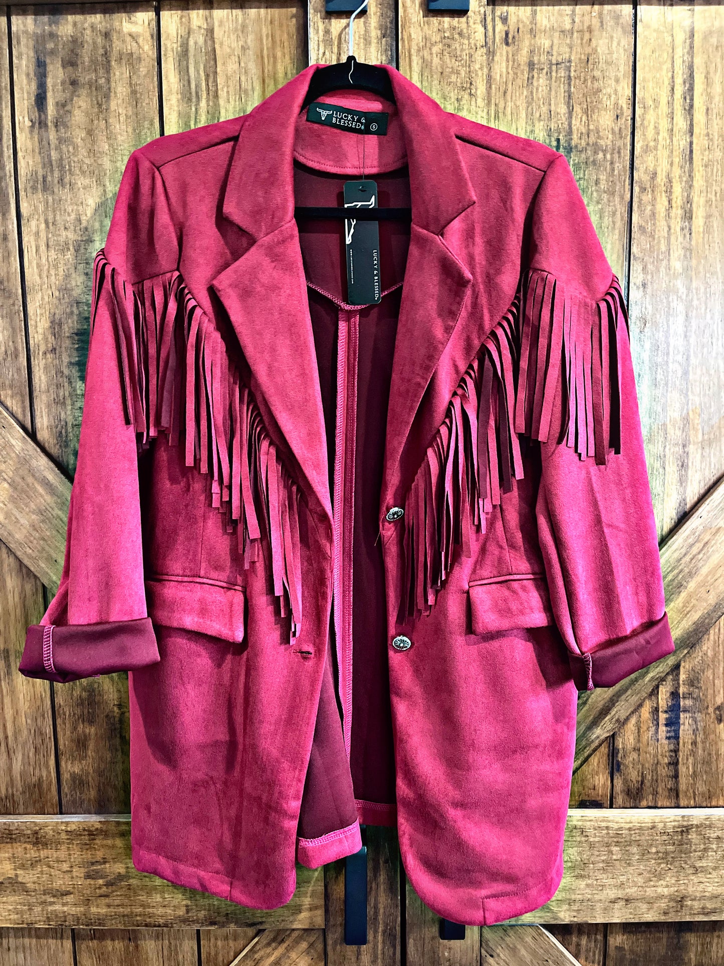 Red Fringe Blazer/Jacket