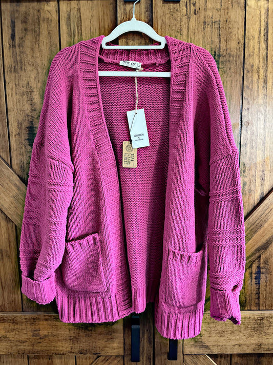 Hot Pink Cardigan