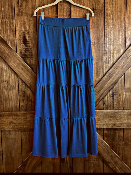 Navy Maxi Skirt