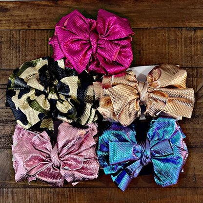 Little Girls Metallic Tassel Headbands