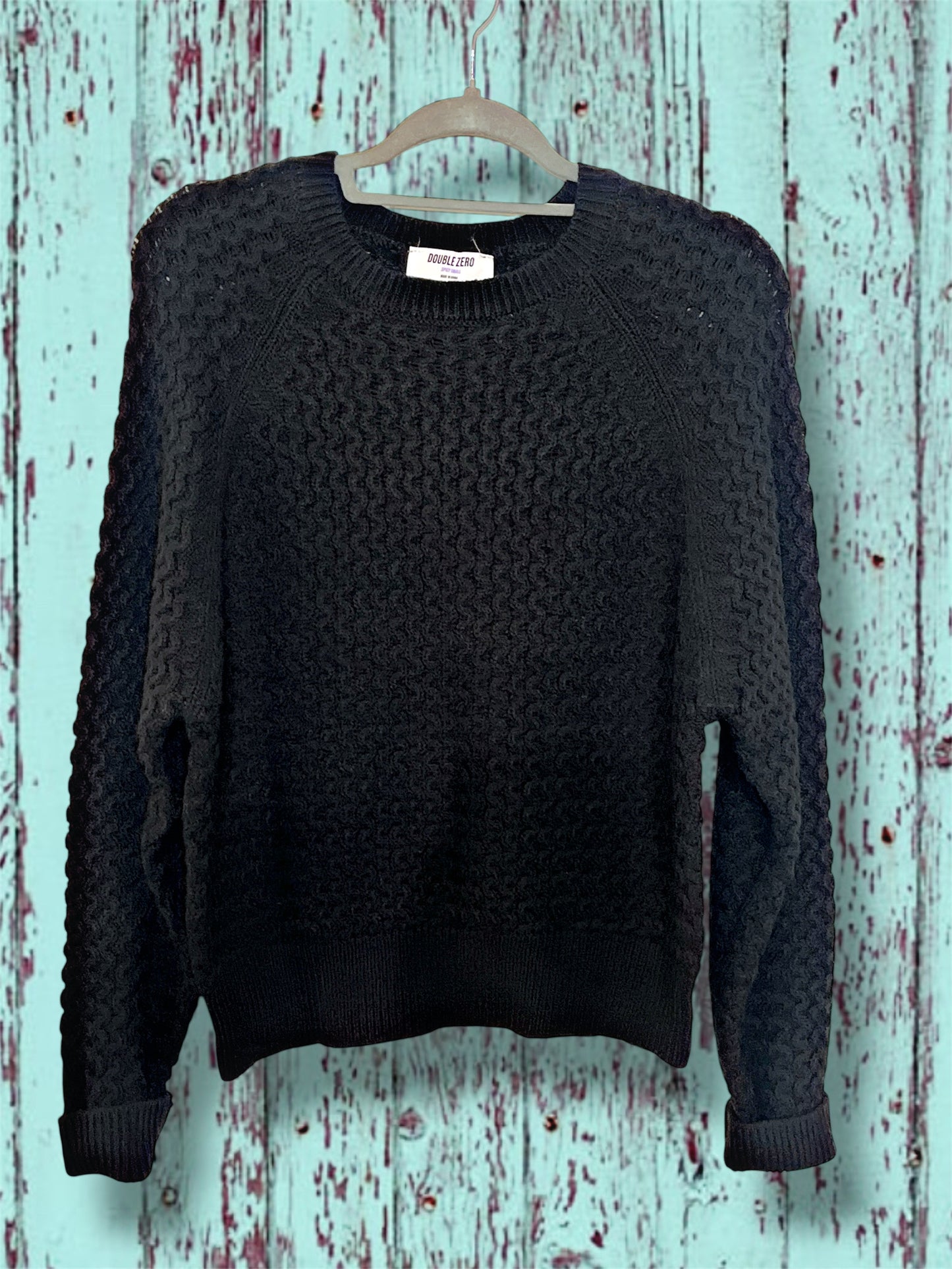 Black Textured Sweater