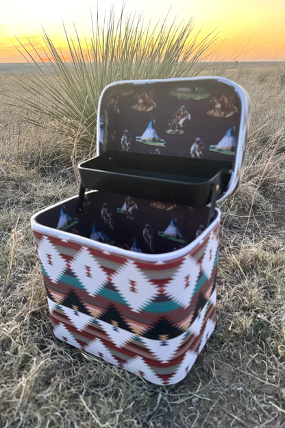 Western Print Makeup Boxes