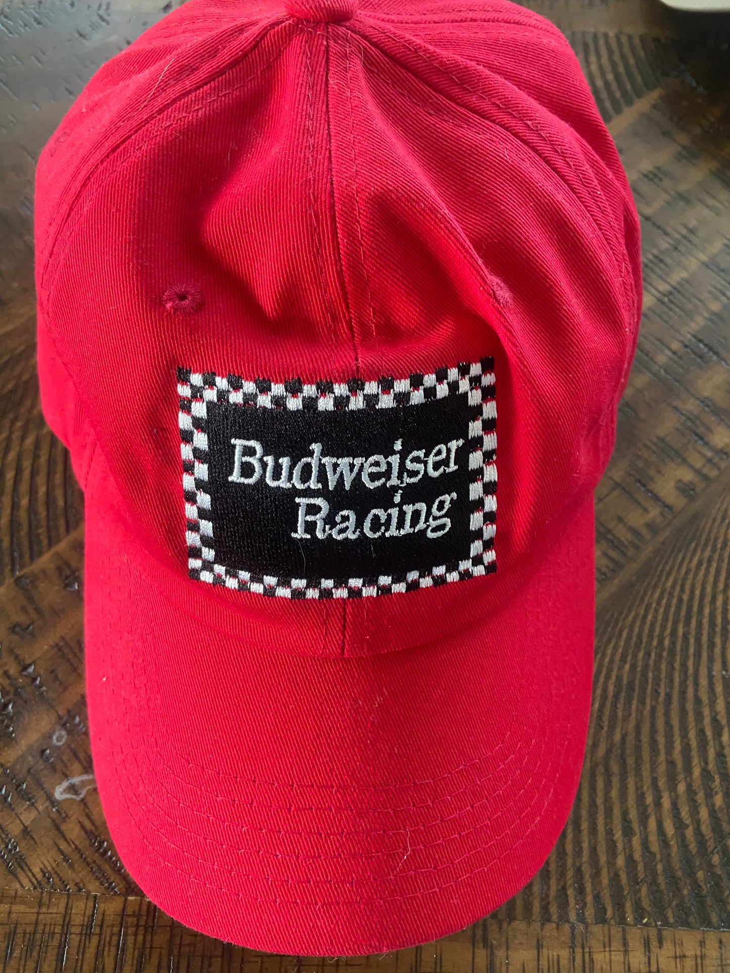 Red Budweiser Racing Hat