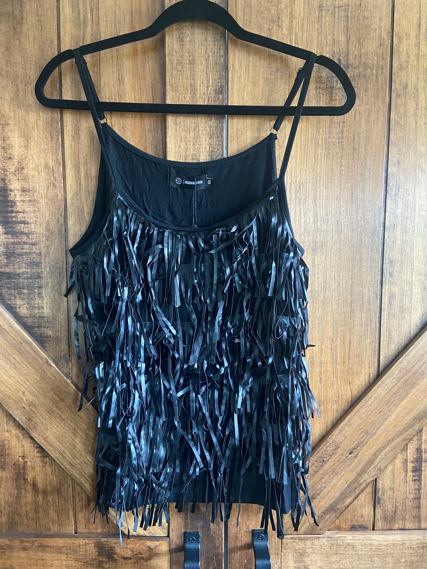 Black Fringe Tank