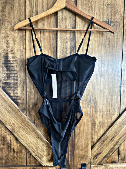 Black Corset Bodysuit