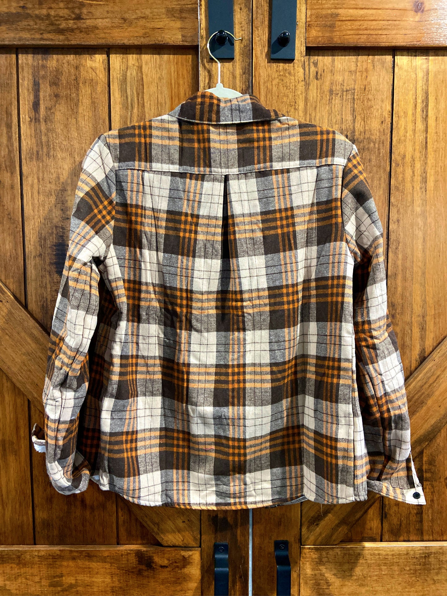 Brown Sherpa Lined Flannel