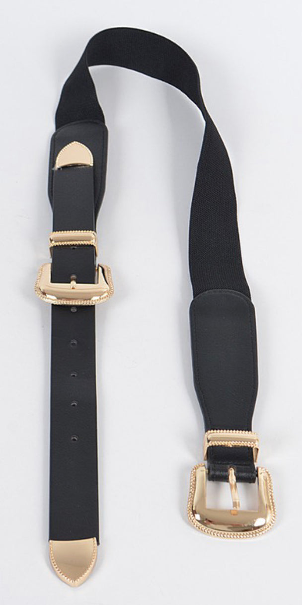 Double Buckle Elastic Belt