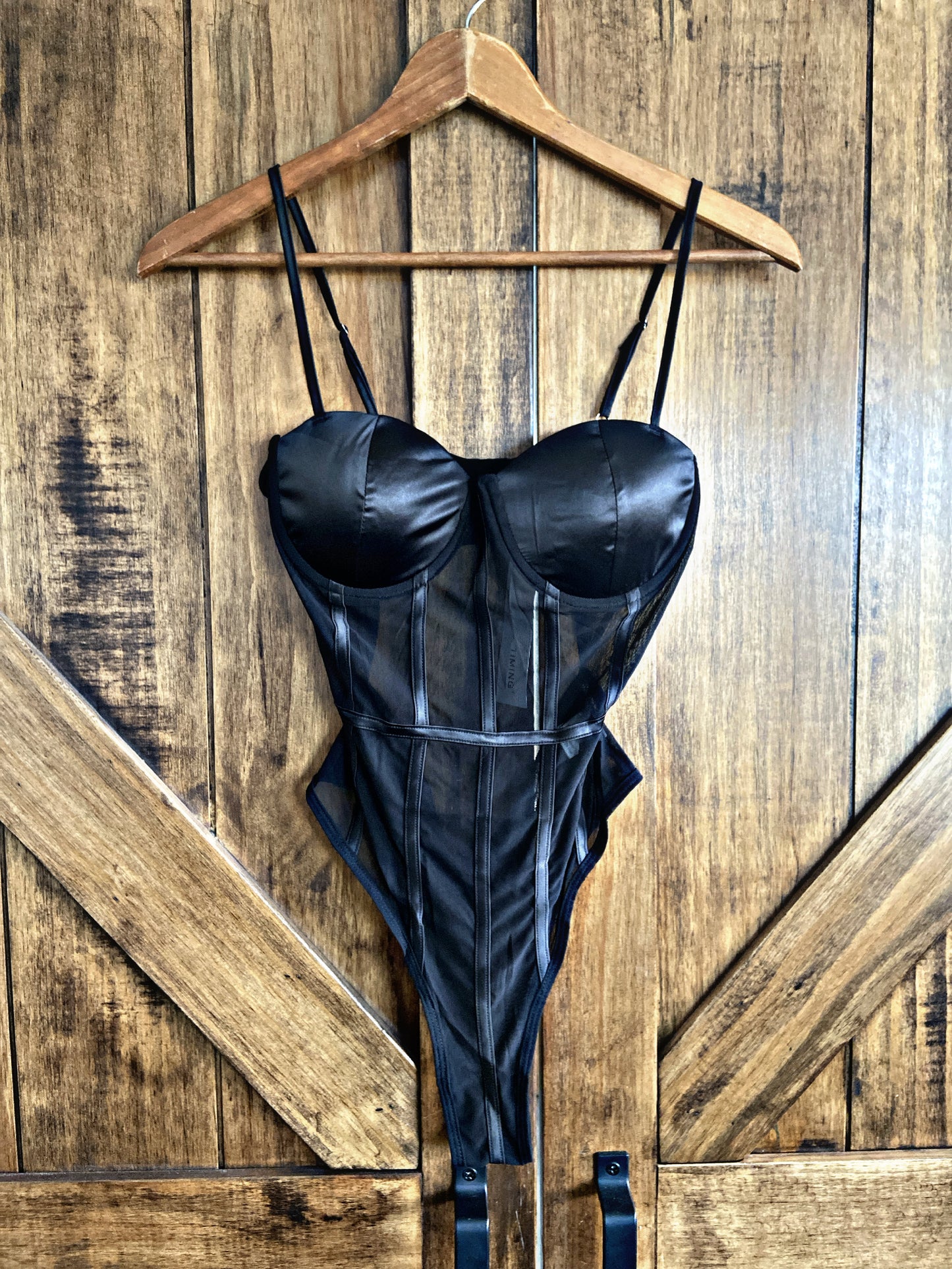 Black Corset Bodysuit