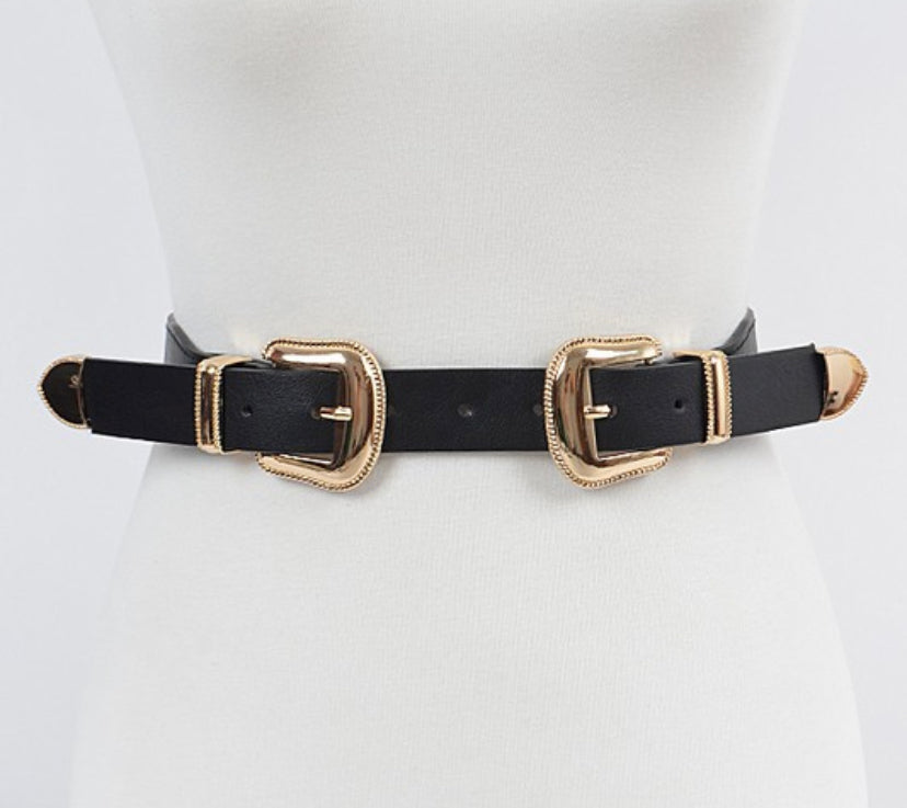 Double Buckle Elastic Belt