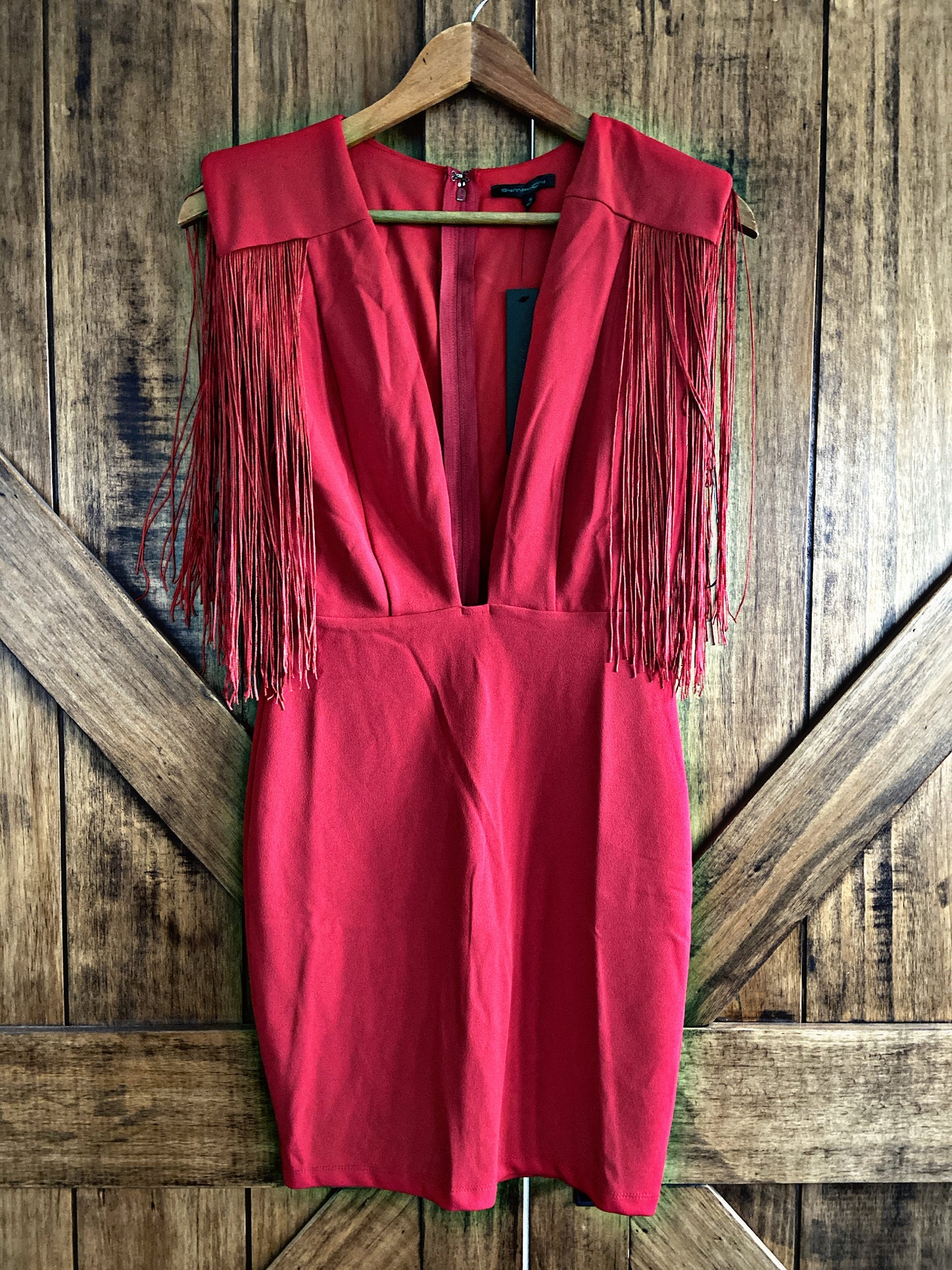 Red Fringe Dress