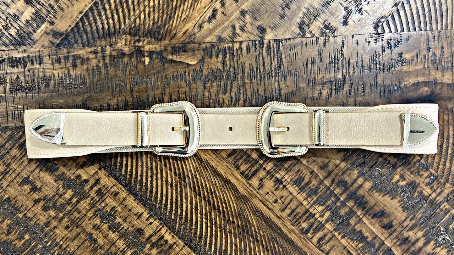 Double Buckle Elastic Belt